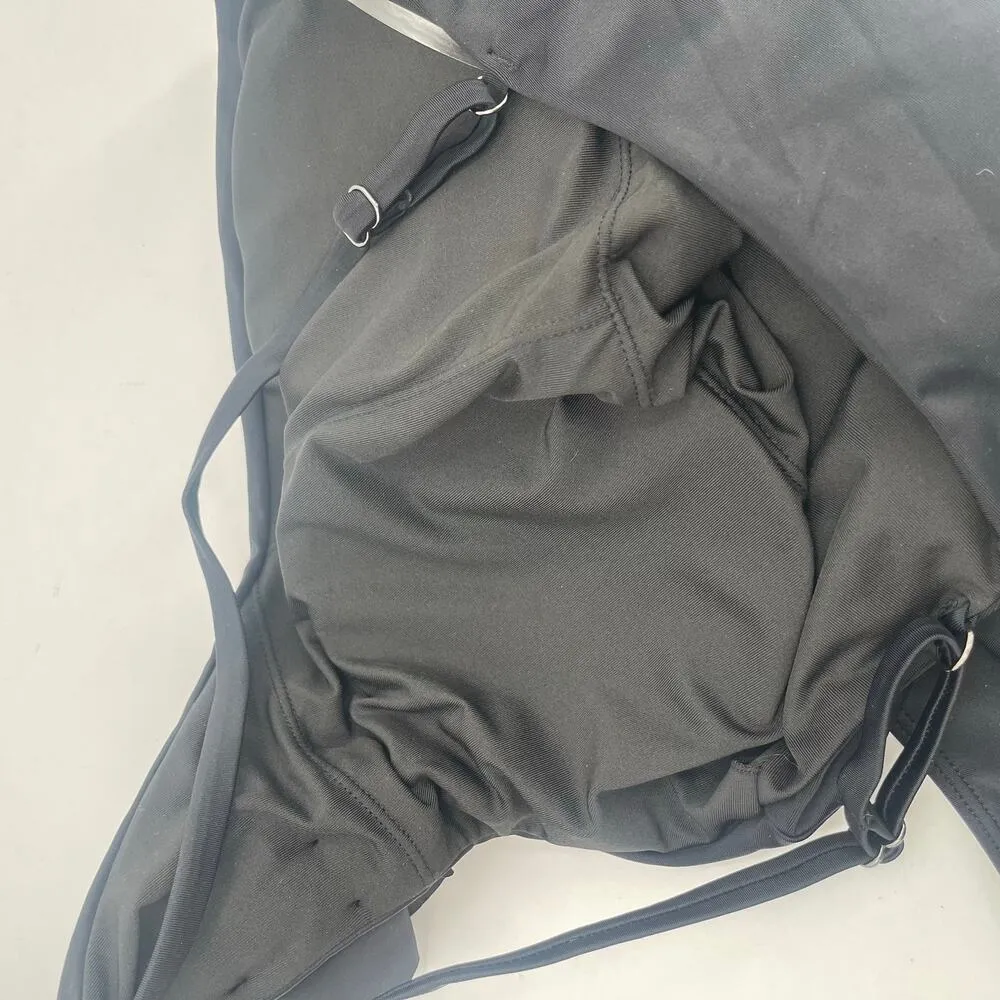 Ramy Brook Nyomi Swimsuit Size Large Flower One Piece Black Cutout NWT Swim - Image 12