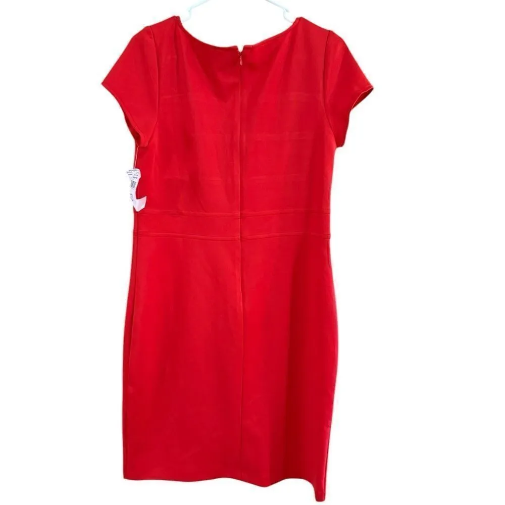 Studio One Red Short Sleeve Dress Size 10 NWT - Image 5