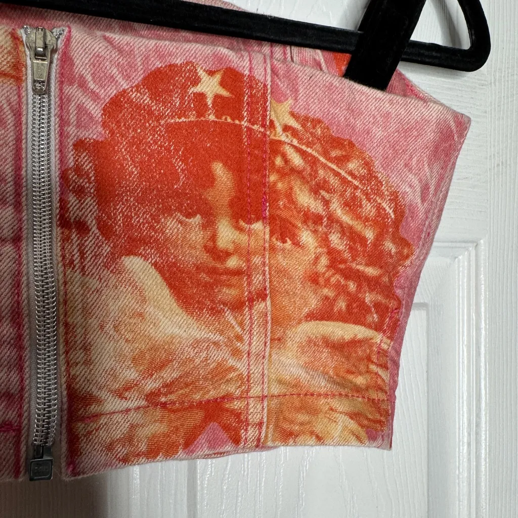 FIORUCCI‎ Women's Milano Angel Bustier in Pink Organic Cotton Size XS - Image 6