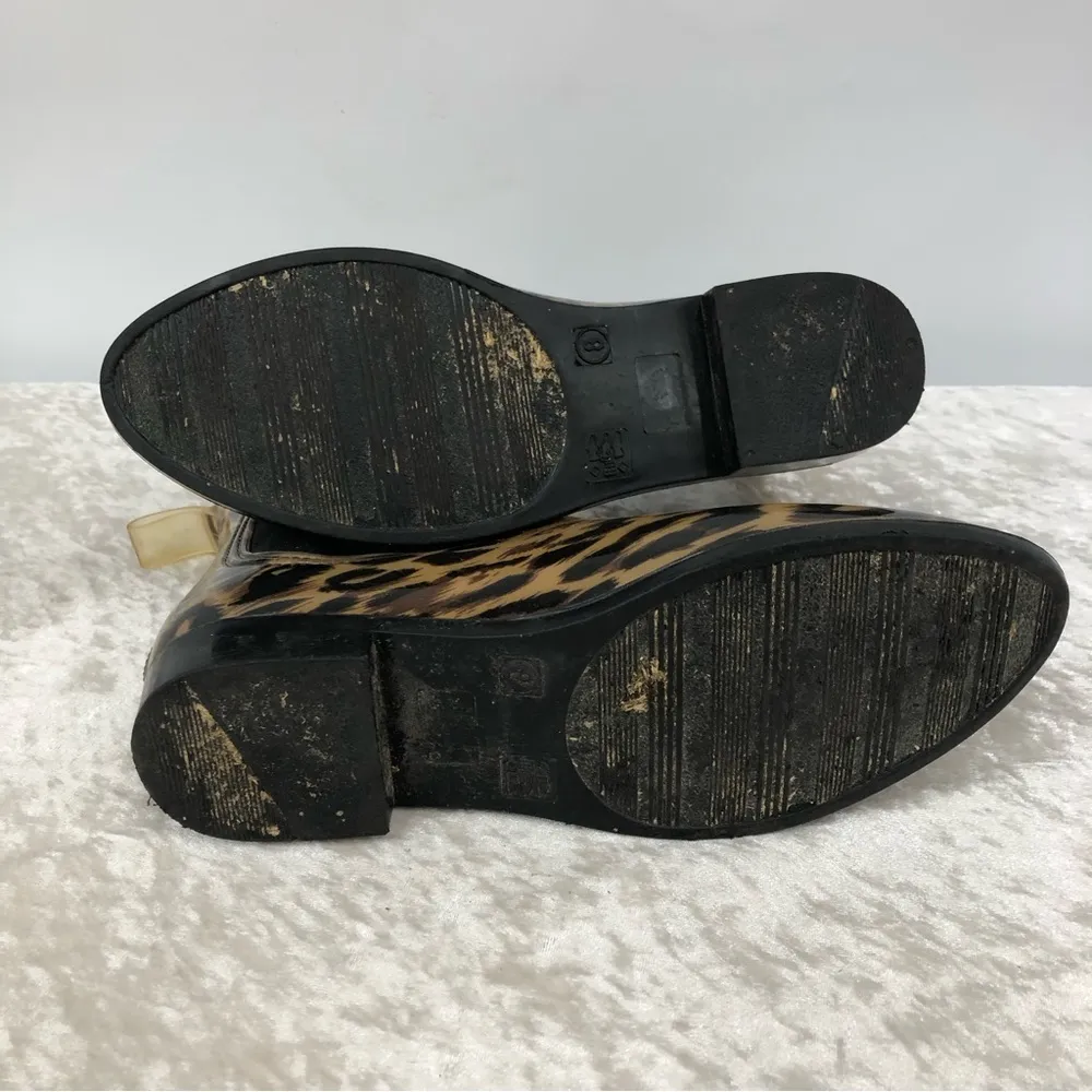 Magellan outdoors leopard water shoes cheetah print rain boots womens size 8 - Image 7