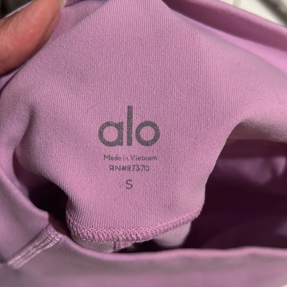 ALO Yoga Purple Bike Shorts High-Rise Seamless - Image 8