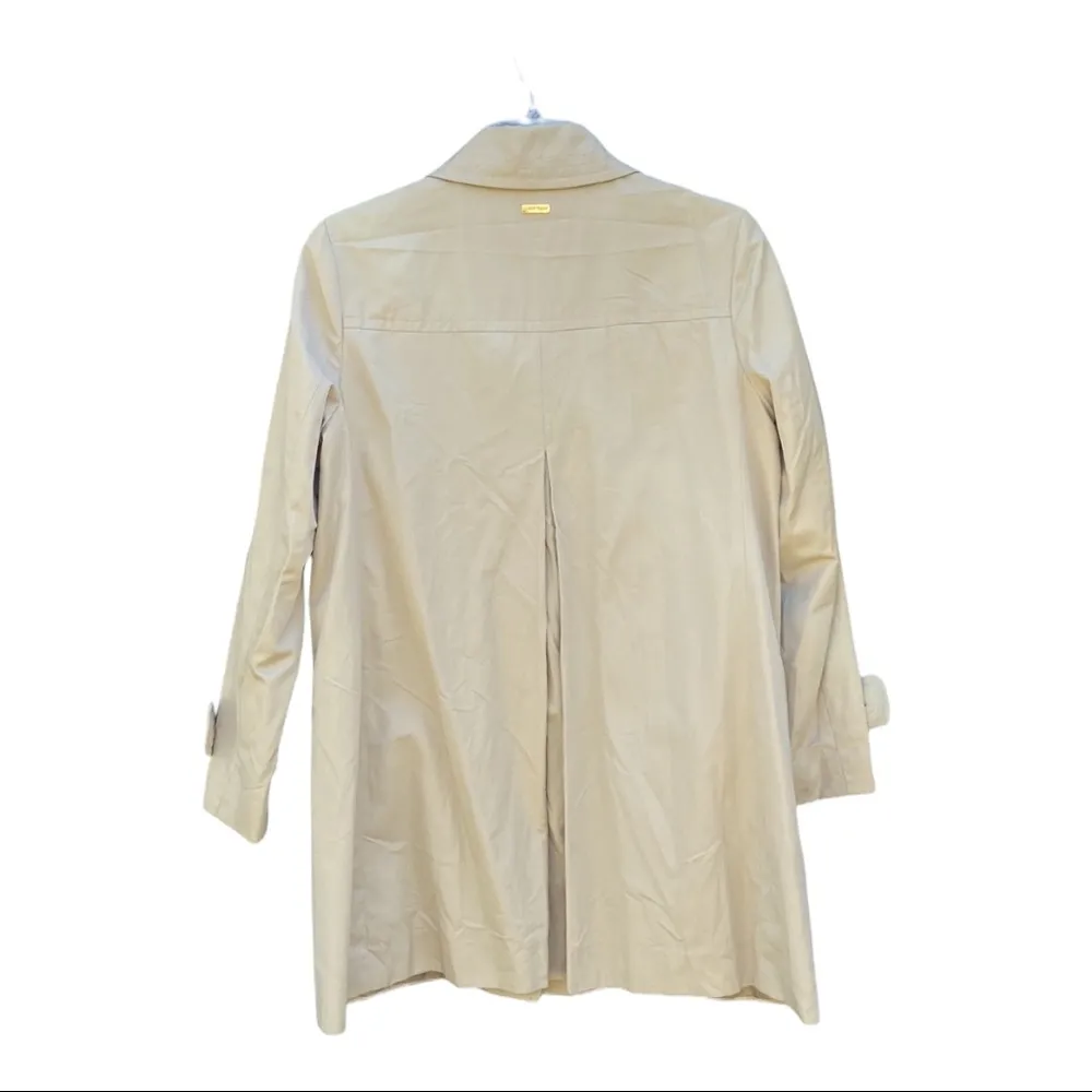 Ellen Tracy Short Trench Coat Size Large NWT - Image 3