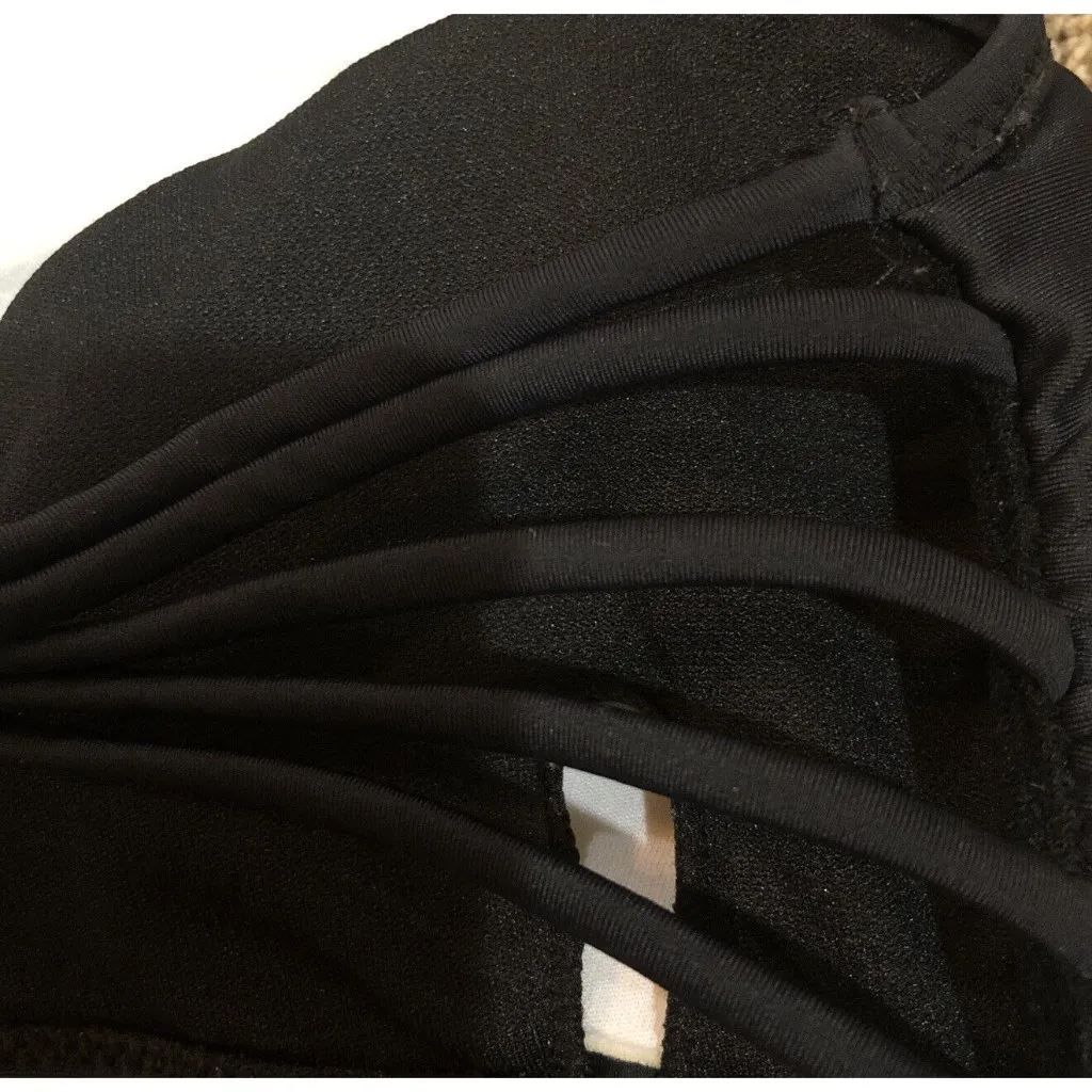 Apparel Bikini Top ~ Black/Tan~ Size Medium Black - Image 5