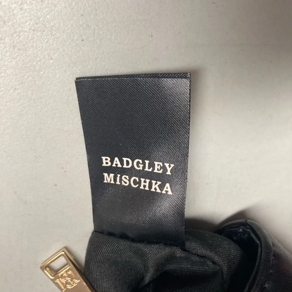 BADGLEY MISCHKA Diamond Quilted‎ Crossbody Bag 6X3X8 Black - Image 9