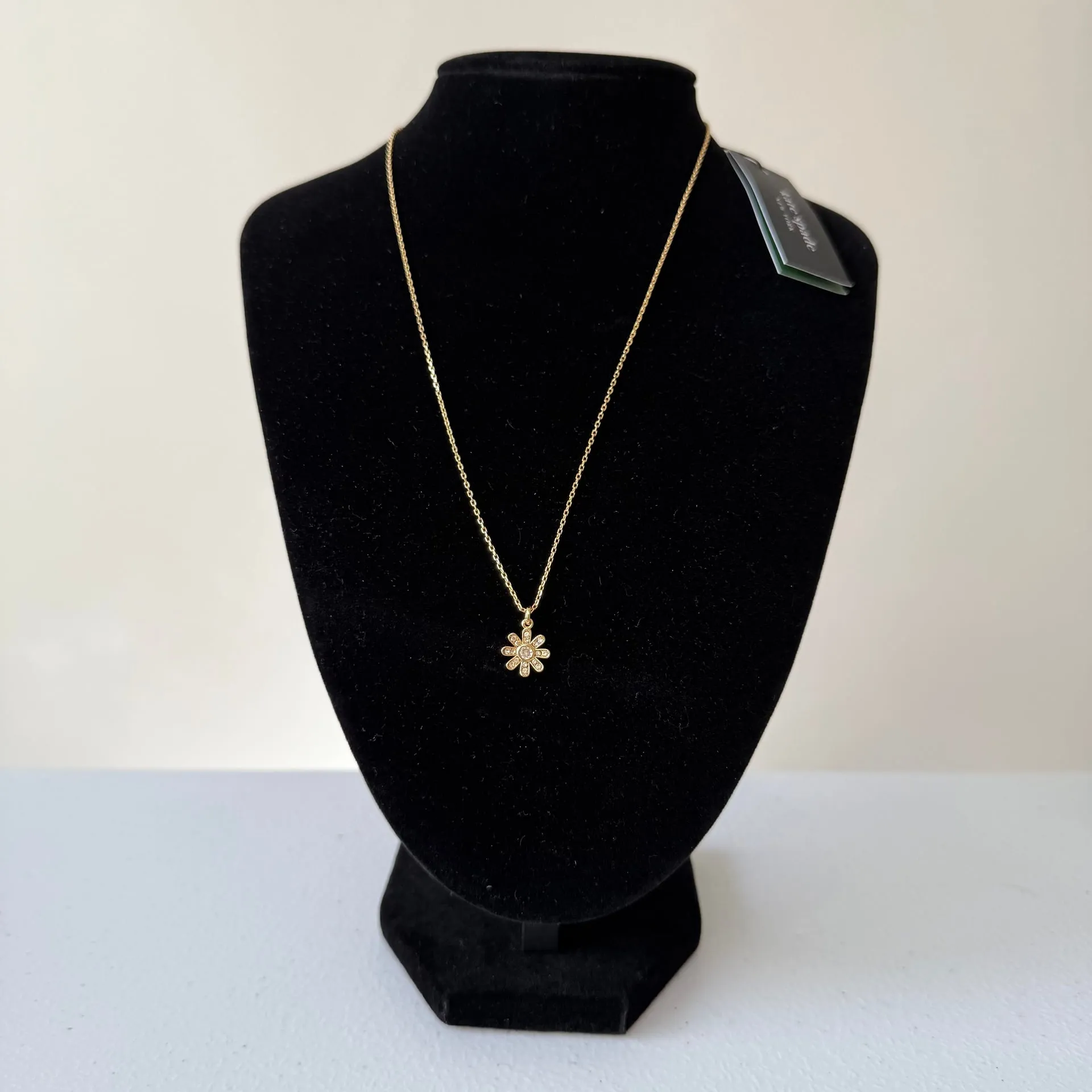 Kate Spade NWT Flower Pendant Gold Tone Necklace - Image 2