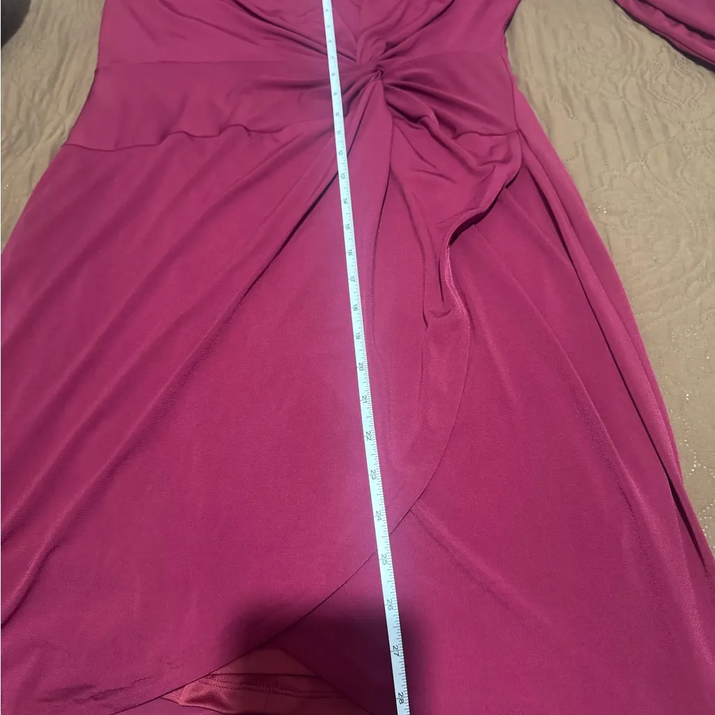 Guess Deep Red Long Sleeve Dress - Image 8