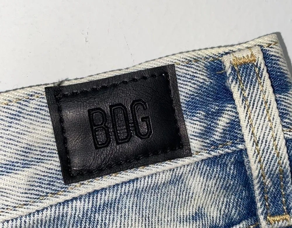 BDG jeans slim straight 24 bleach faded acid wash denim 100%‎ cotton - Image 4