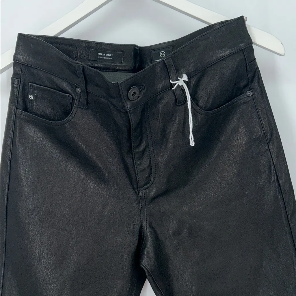 AG Adriano Goldschmied Black Leather Detail - Image 5