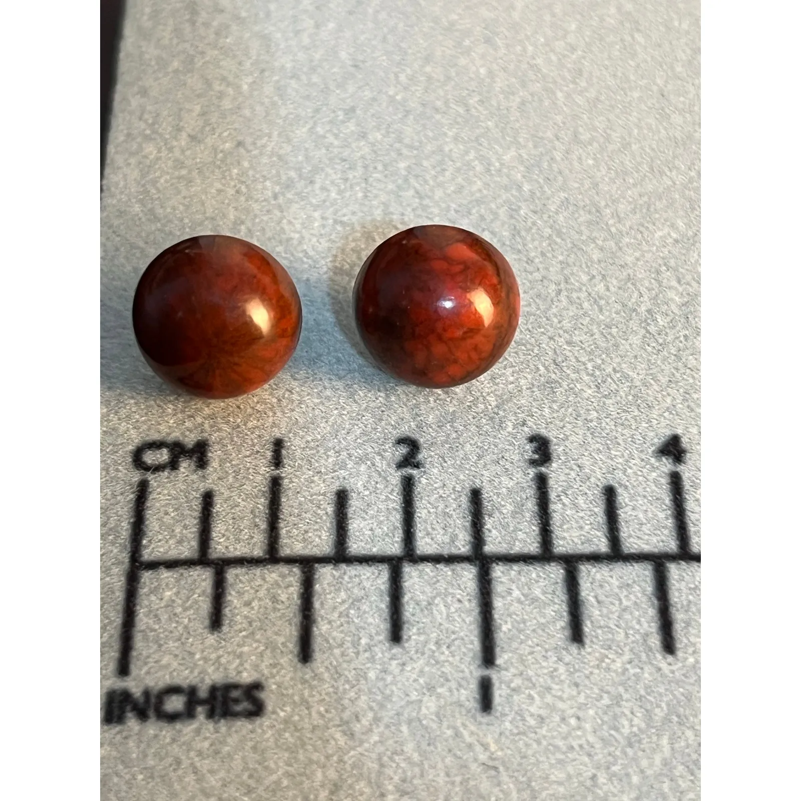 VTG Cloisonné Earring Lot of 4 Enamel Butterfly, Dangle Floral, Clip On Floral Green - Image 8