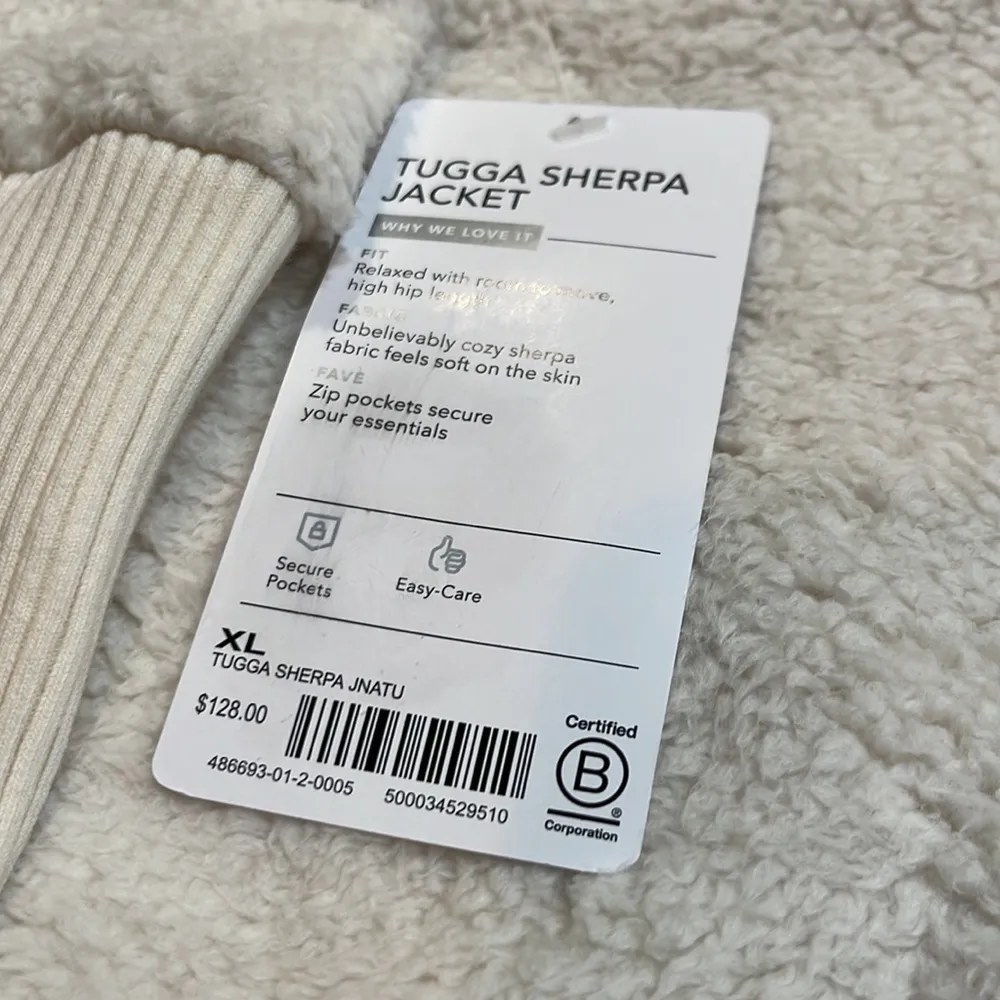 NEW LISTING • Athleta Sherpa XL Jacket Neutral Cream - Image 10