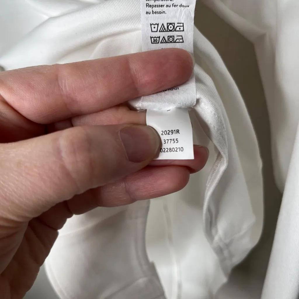 Spanx White Long Sleeve V-Neck Bodysuit Small 20291R - Image 8