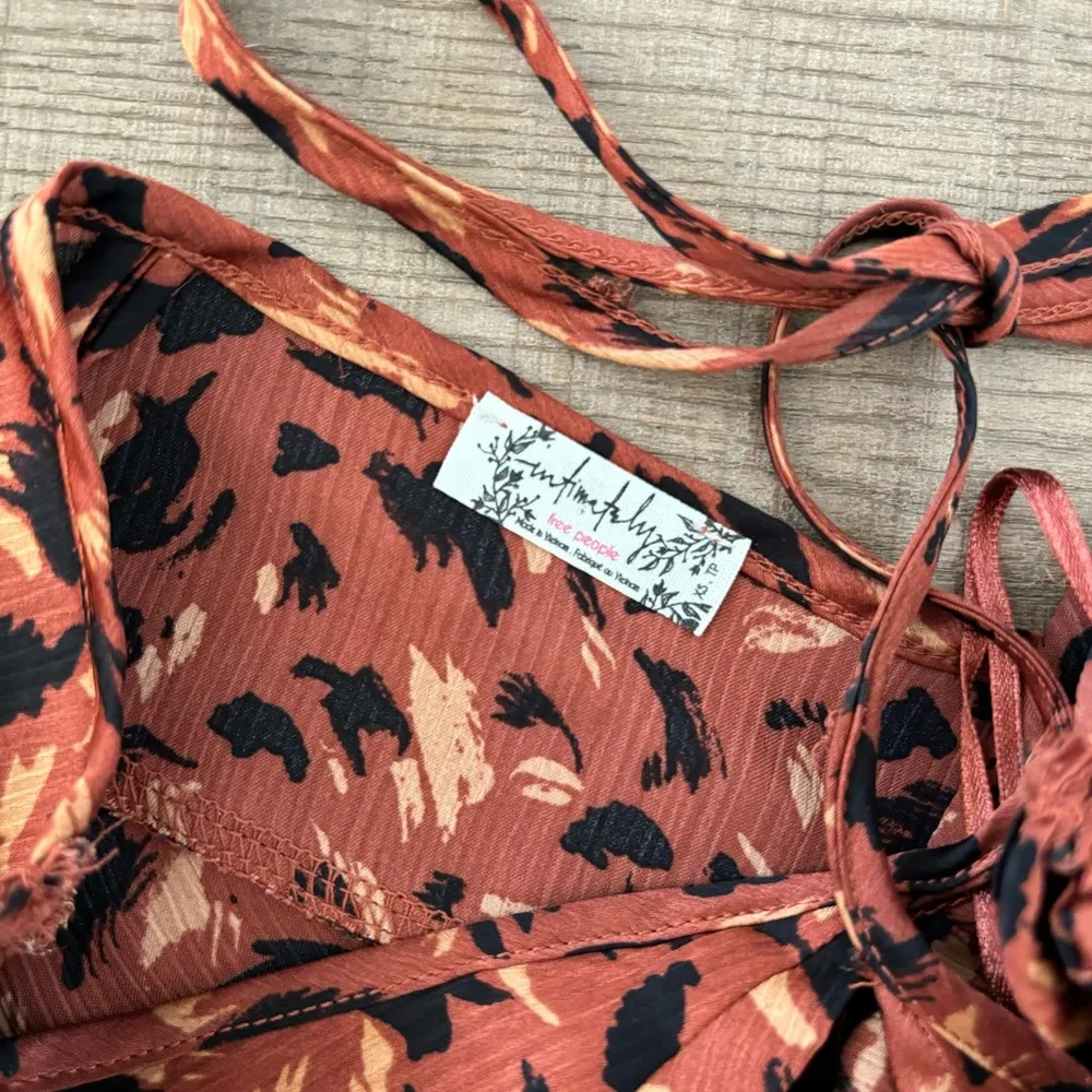 intimately free people hang on halter natural combo mini dress - Image 4