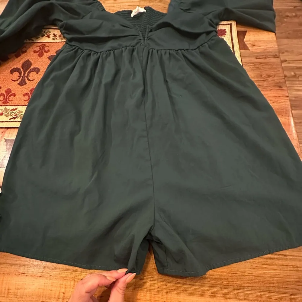 EUC ENTRÓ ANTHROPOLOGY HUNTER GREEN JUMPER/ mini DRESS LONG SLEEVE - Image 10