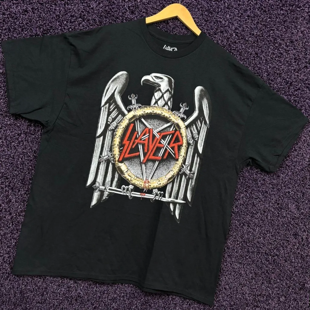 Slayer Reign in Blood War Eagle Heavy Metal Band T-Shirt XXL  - Image 3