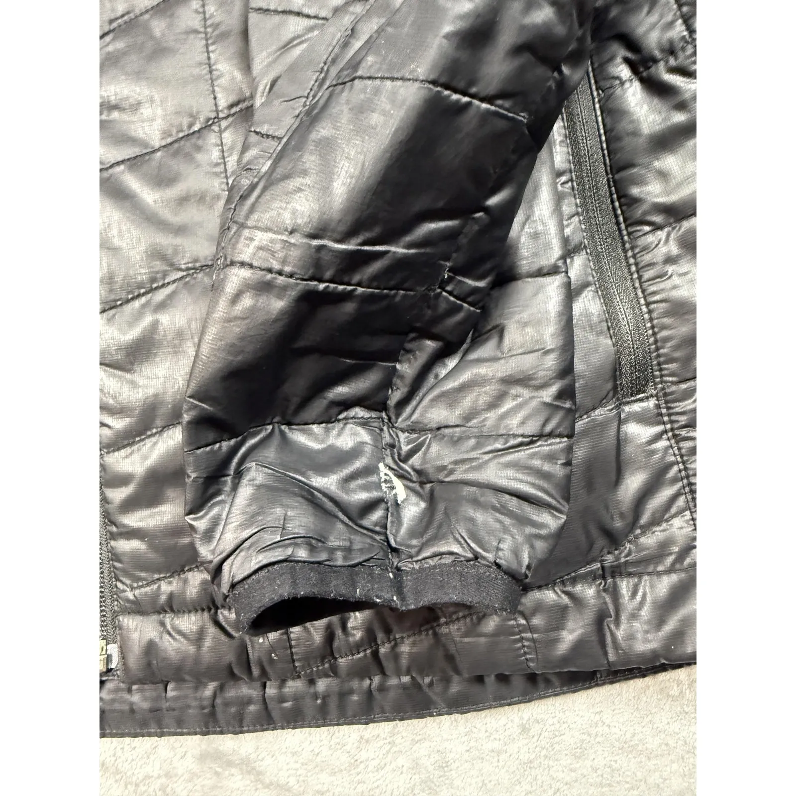 LL Bean Jacket Womens Medium Black PrimaLoft Quilted Insulated Lightweight Coat - Image 5