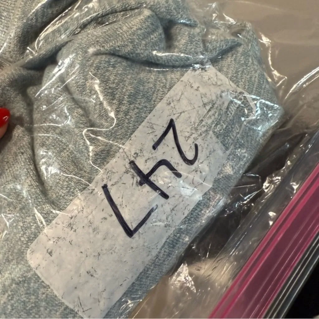 The North Face Lightweight Crewneck Sweatshirt Long Sleeve Shirt Heather Blue Y2 - Image 7