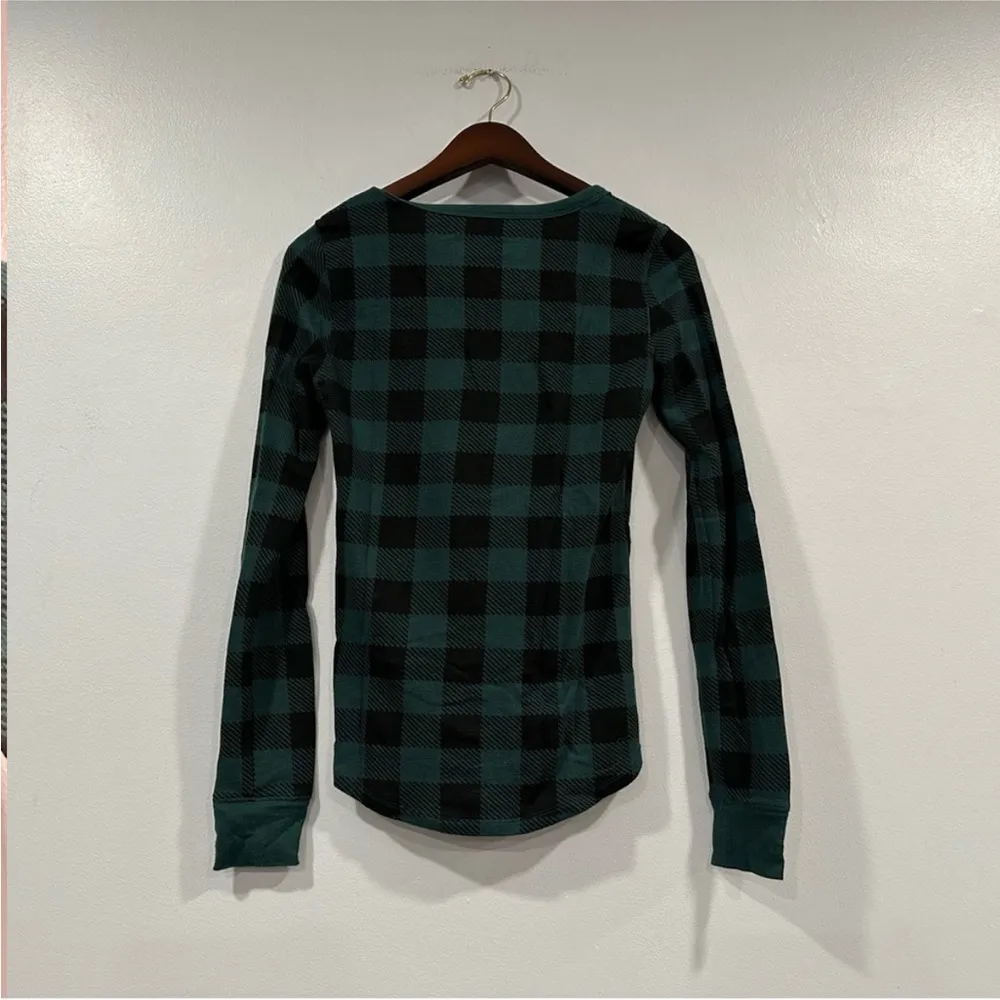 Victoria’s Secret PINK Green Plaid Sleep Shirt Small S - Image 3