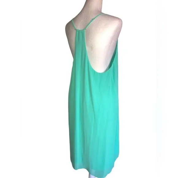 Gianni Bini aqua spaghetti strap dress size med - Image 2