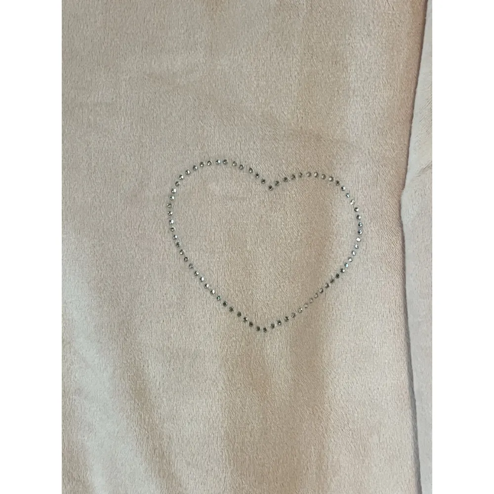 Refuge Hoodie Jacket Womens Size XL Pink Velour Velvet Full Zip Rinestones NEW - Image 6