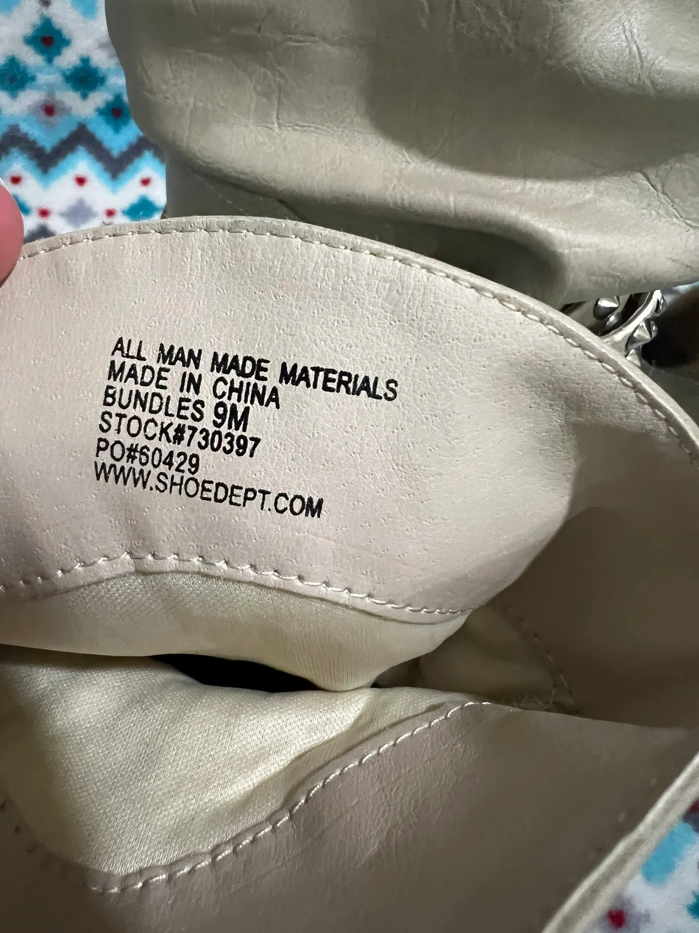 Sparkle Cowboy Boots Tan Size 9 - Image 5