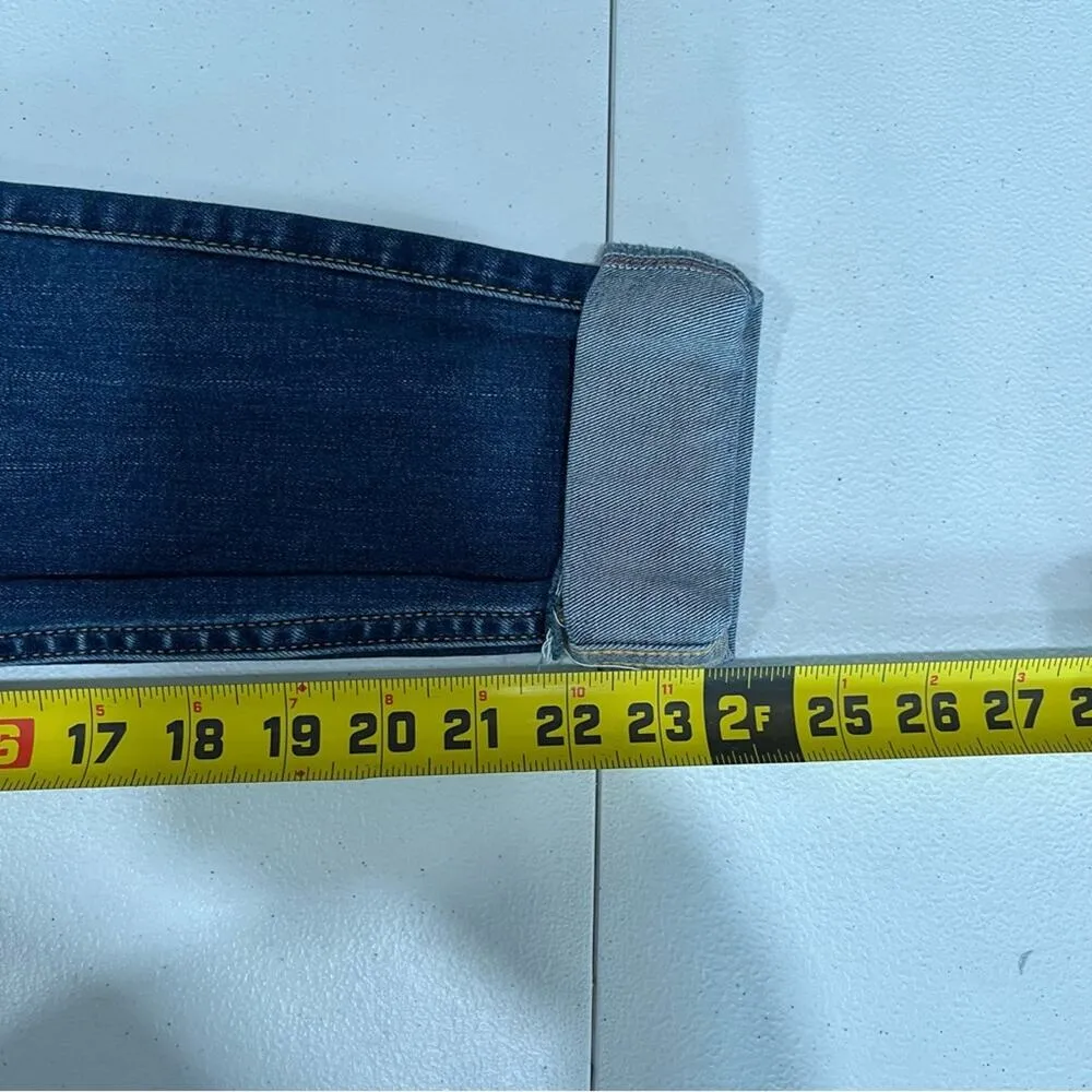 Hollister Distressed Cuffed Skinny Cropped Jeans Mid Rise - Image 8