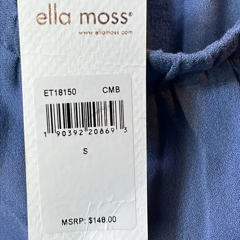 Ella Moss Size Small Off the Shoulder Layered Ruffle Bell Sleeve Top - Image 7
