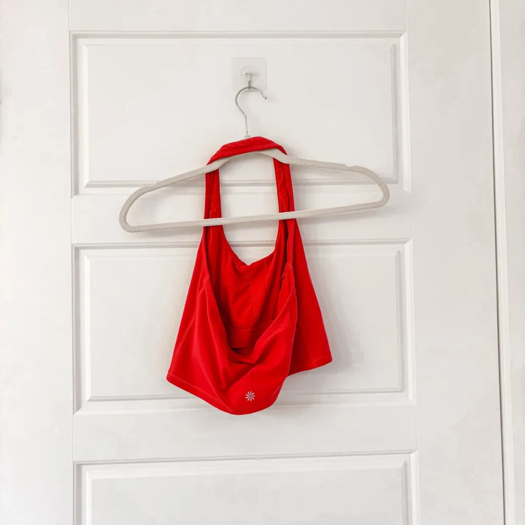 Athleta Bundle HALTER CROP SALUTATION STASH HIGH RISE SHORT - Image 5