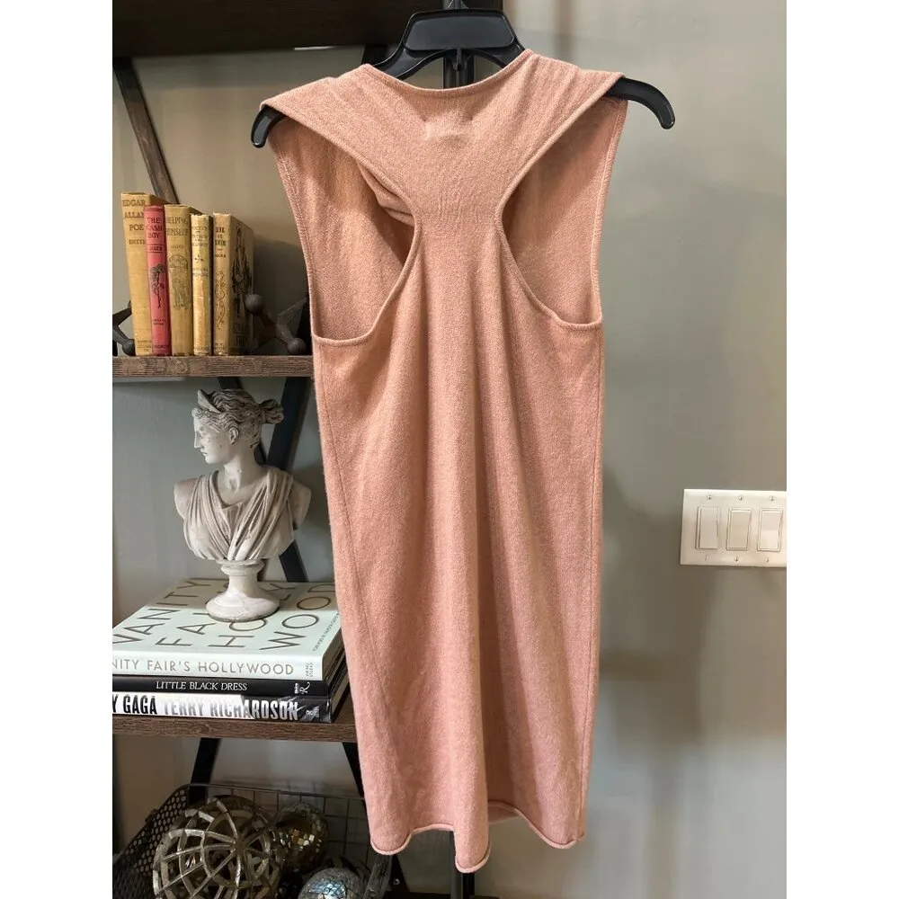 RTA Leana Cashmere Knit Sweater Dress Dusty Coral Womens Size Small Pink - Image 4