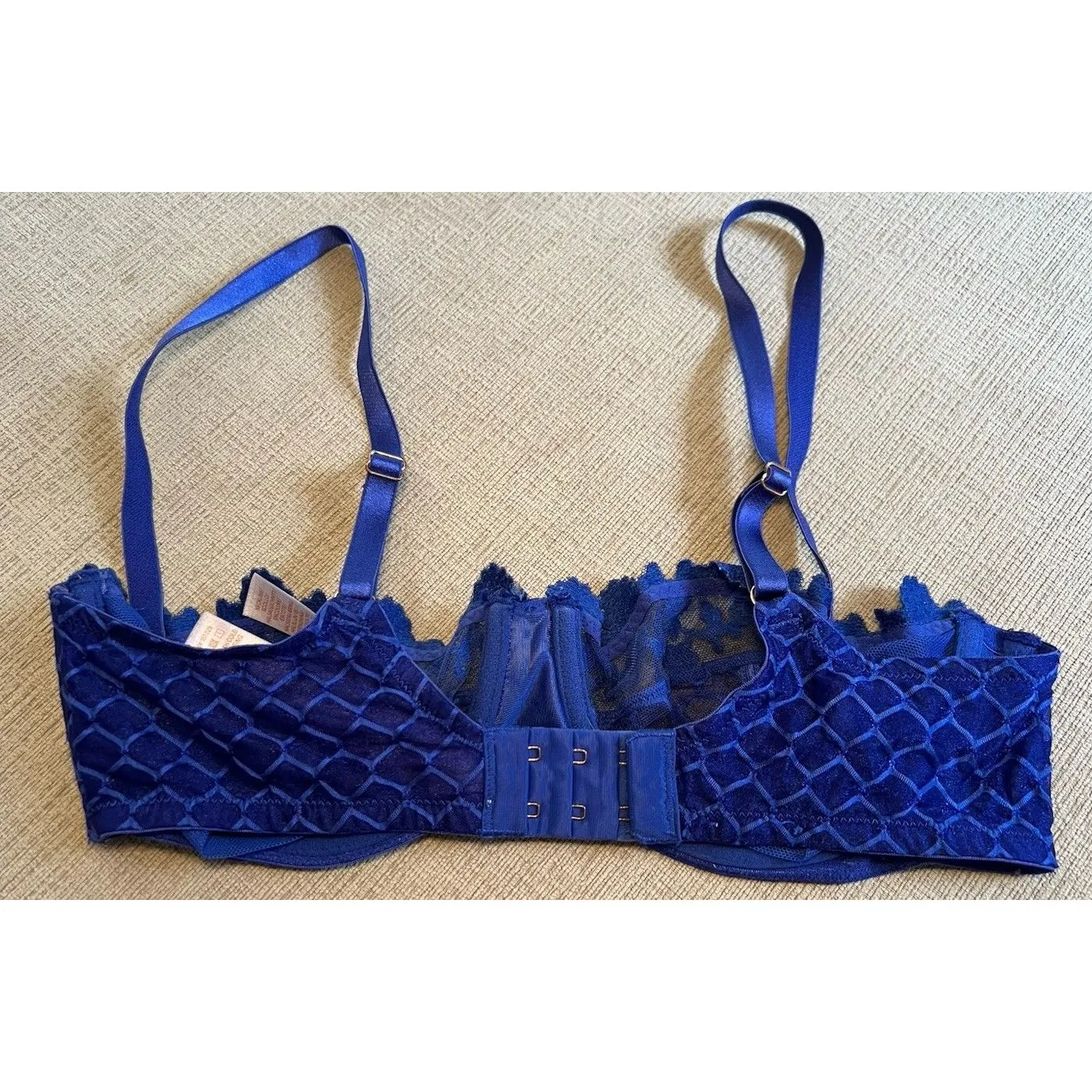 Savage x Fenty Women’s 34D Baroque Bondage Unlined Balconette Bra Blue Size undefined - Image 4