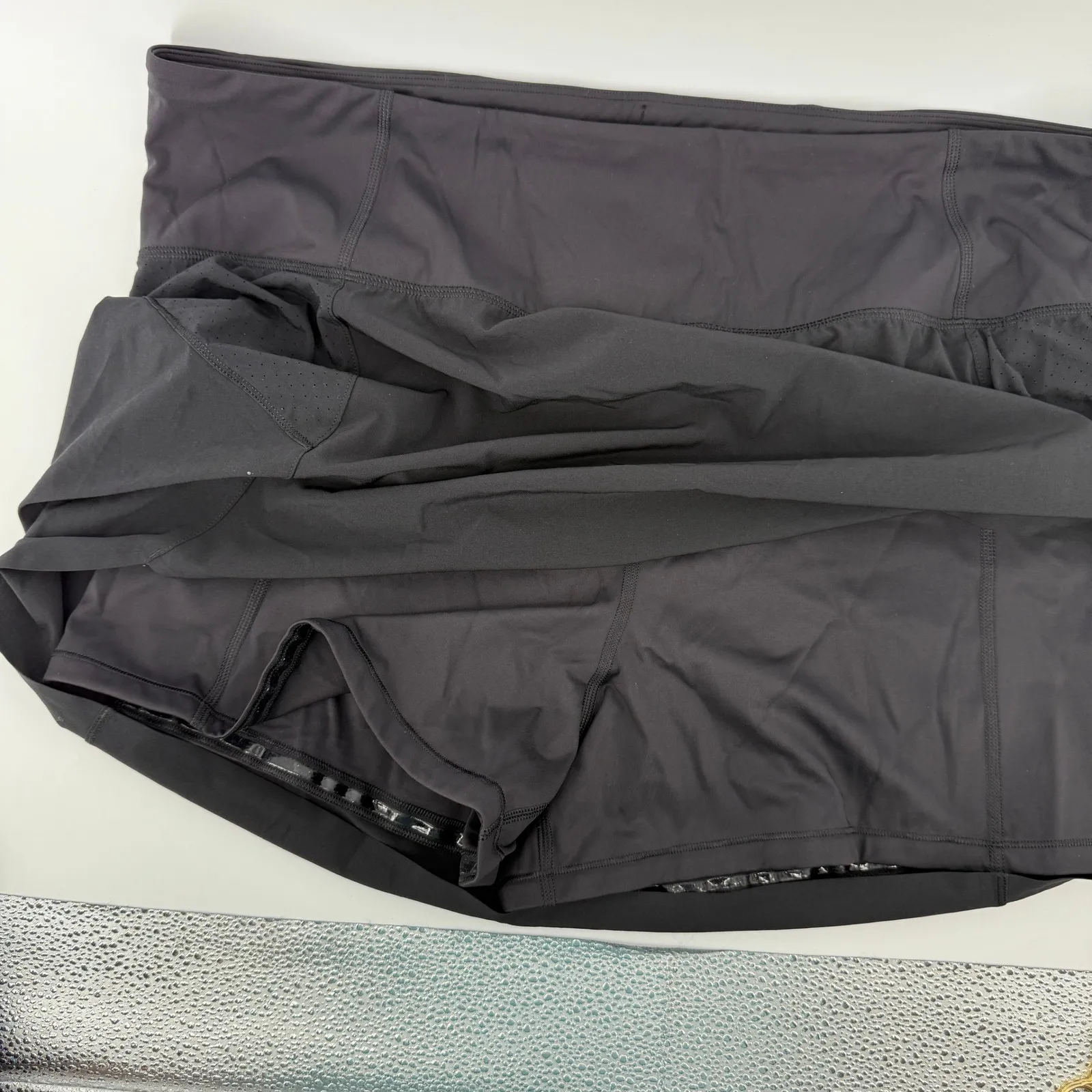 Athleta Run With It‎ Skort 16" High Rise Black Women 2X Built-In Shorts Pockets - Image 8