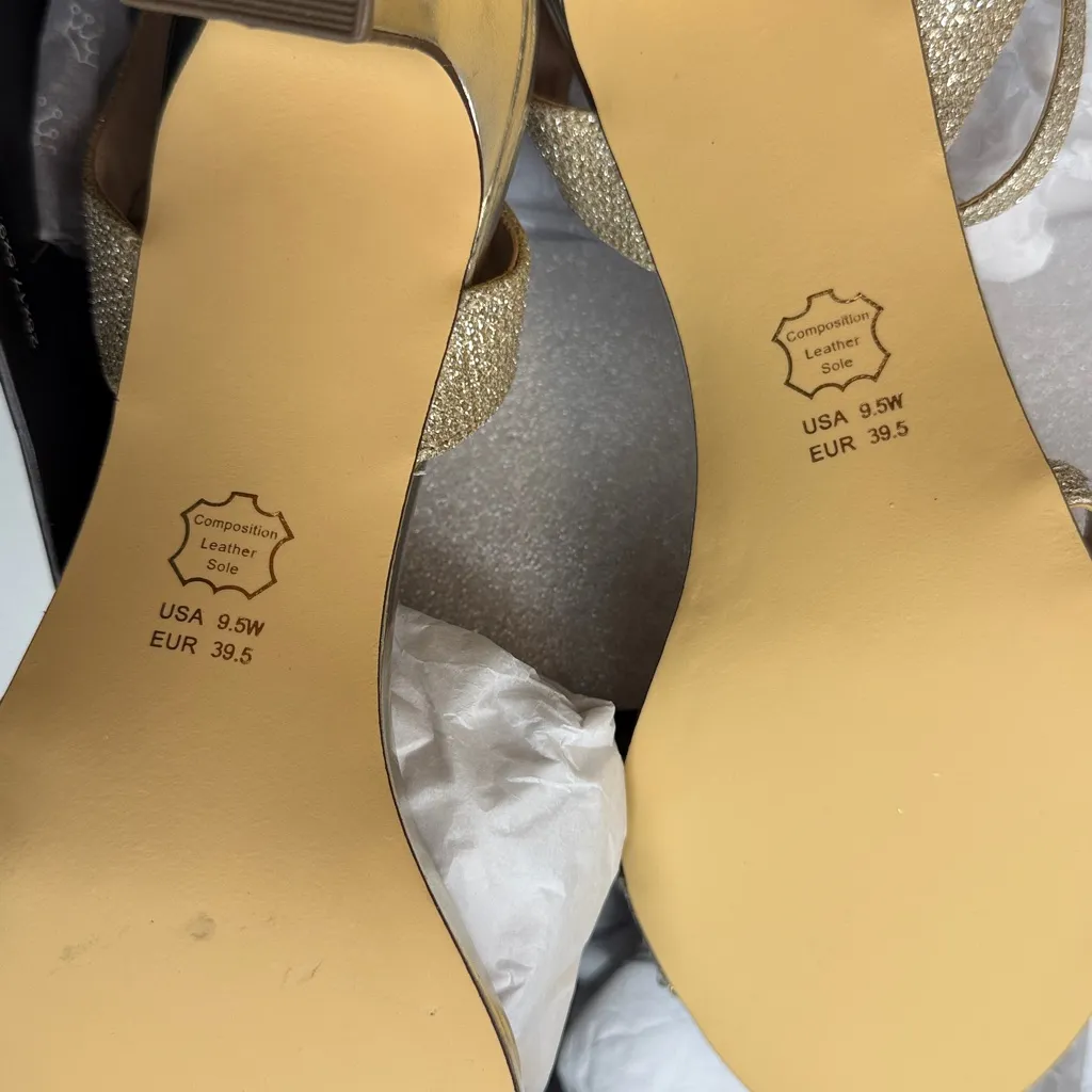 Nina Women's Nelena Rhinestone Kitten Heel Wide Width Sandals- Size 9.5W - Image 10