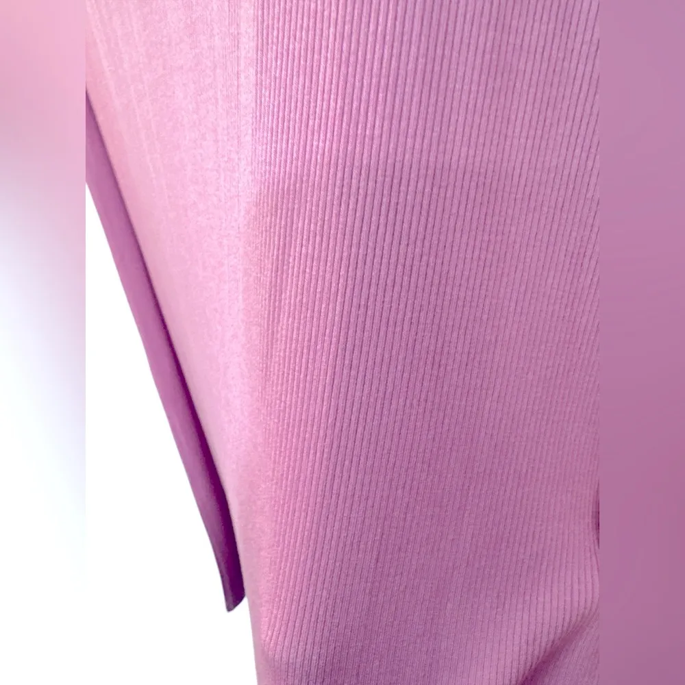 State of the day Pink Striped Sleeveless Intimates Ribbed Maxi Lounge Dr… Size M - Image 3