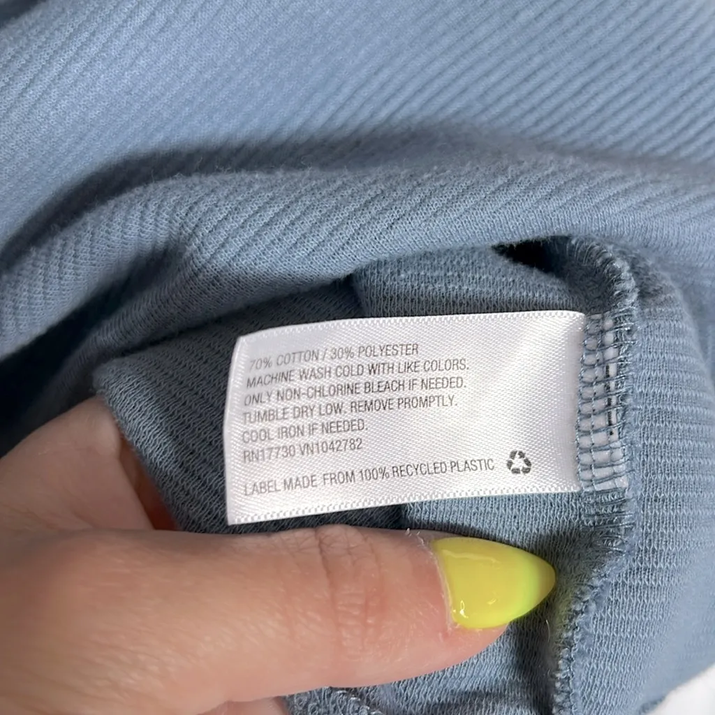 A New Day Light Blue Ribbed High Neck Sweater - Image 4