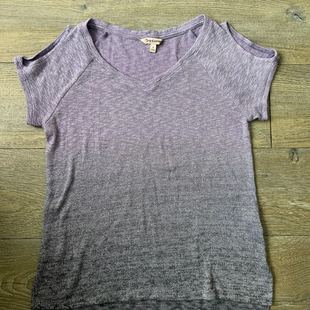 Juicy Couture Lavender Short Sleeve Top - Image 3