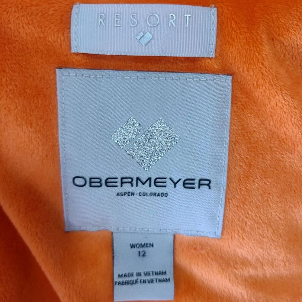 Obermeyer  Bombshell Ski Jacket  Women's‎ Size 12 Orange - Image 11