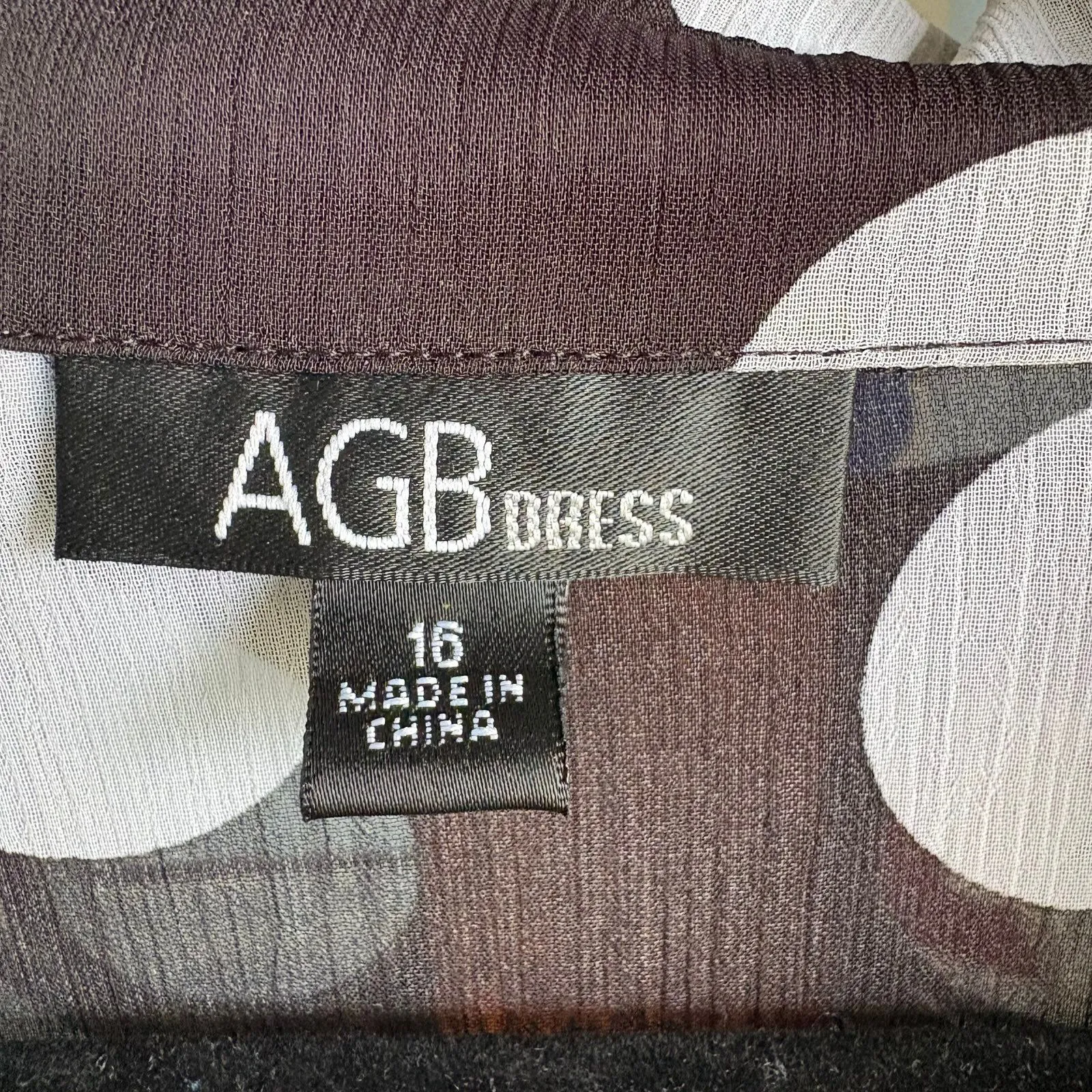 AGB Sheer Black & White Polka Dot Button - Image 8