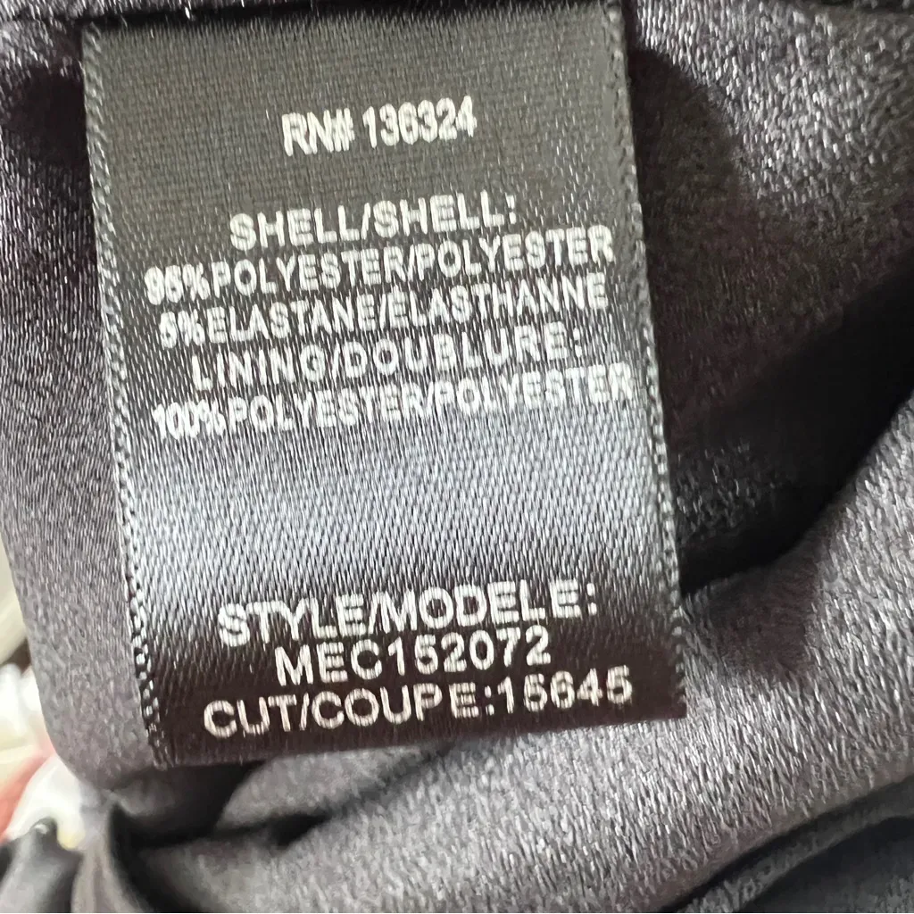 Halston Heritage Black Cape Sleeve Mini Dress Size 14 Little Black Dress - Image 9