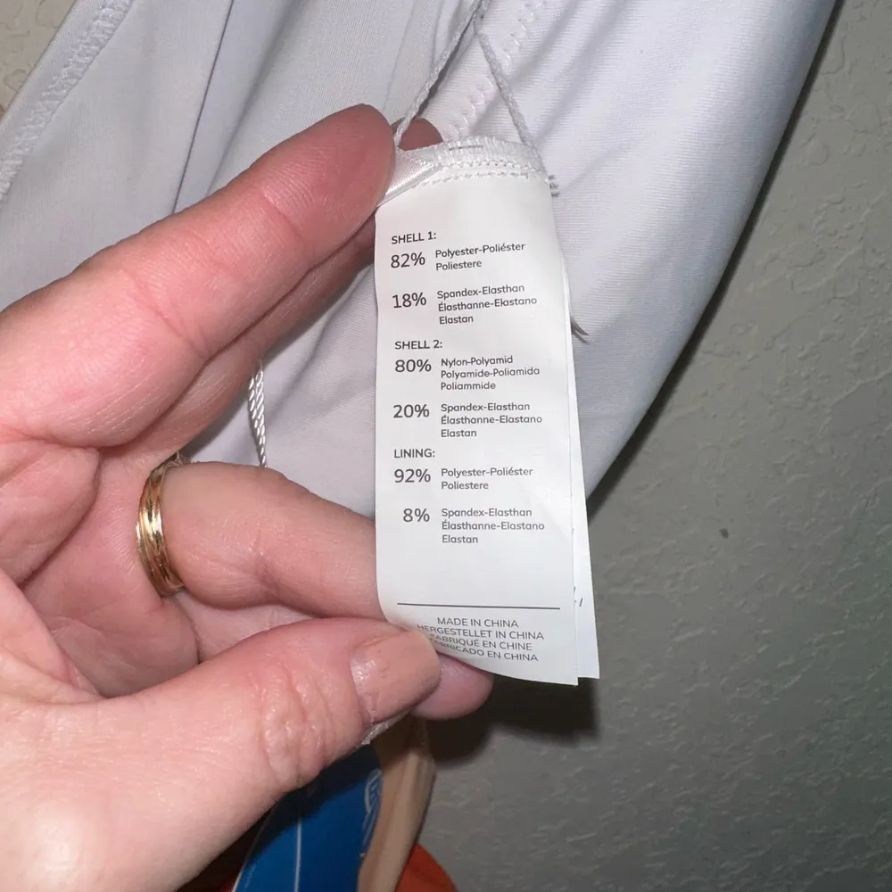 NWT Cupshe TriColor Faux Wrap One Piece Swim Suit - Image 5