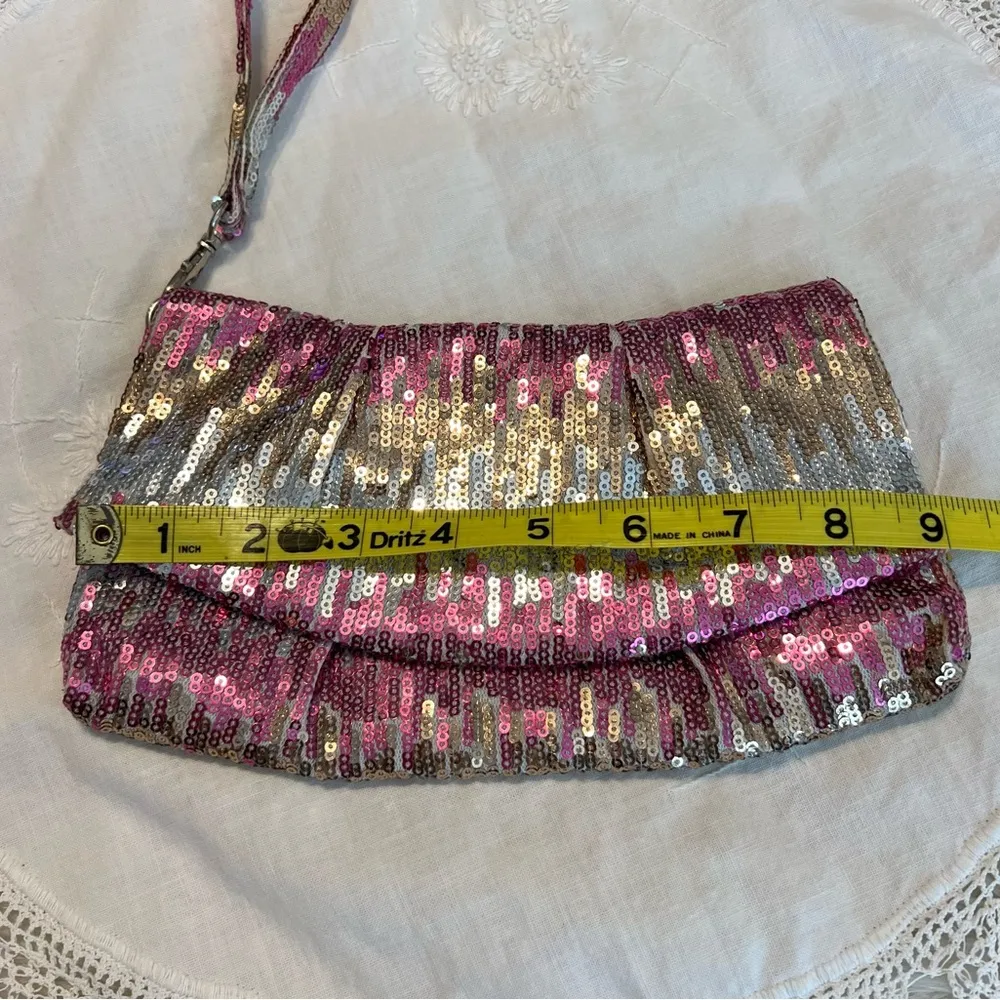 Sequined Clutch Wristlet Pink Silver Gold Prom Wedding Taylor Swift Era’s Tour - Image 5