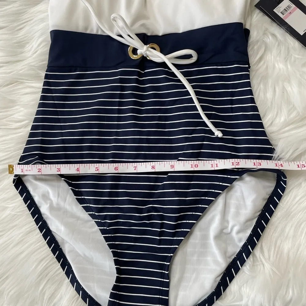 Tommy Hilfiger Swimsuit Bathing Suit Nautical Bow Size 10 NWT - Image 14