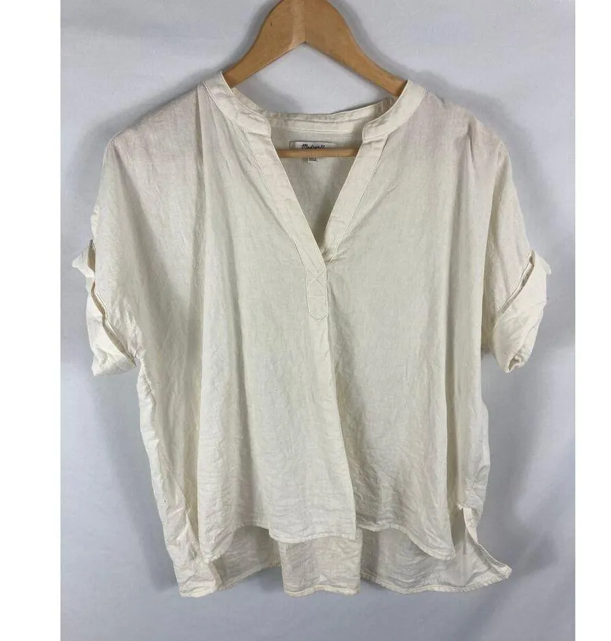 Madewell Responsible Lakeline Popover Shirt in Lakehouse Size Medium - Image 3