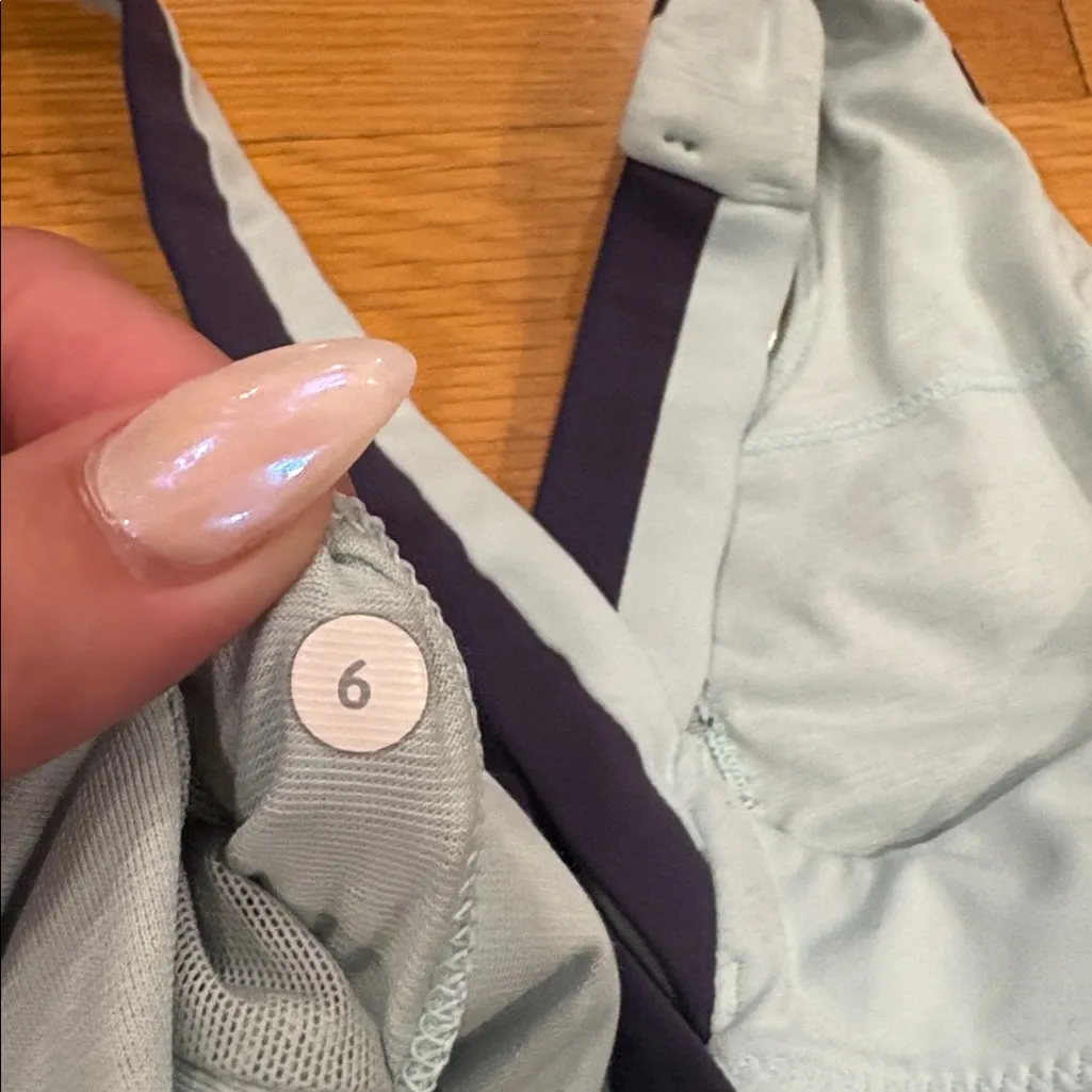 Lululemon Athletica Striped Aqua and Navy Bra - Image 4