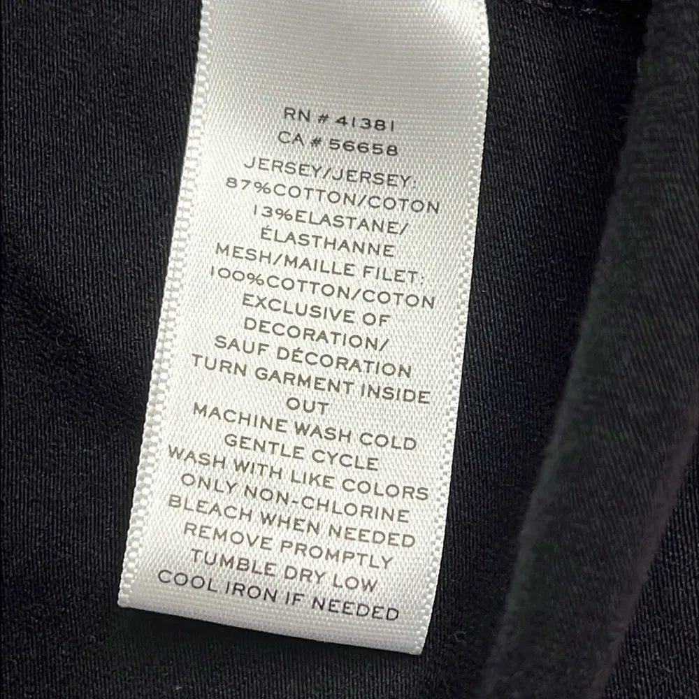 Lauren Ralph Lauren knit zip up black jacket with pink trim - Image 6