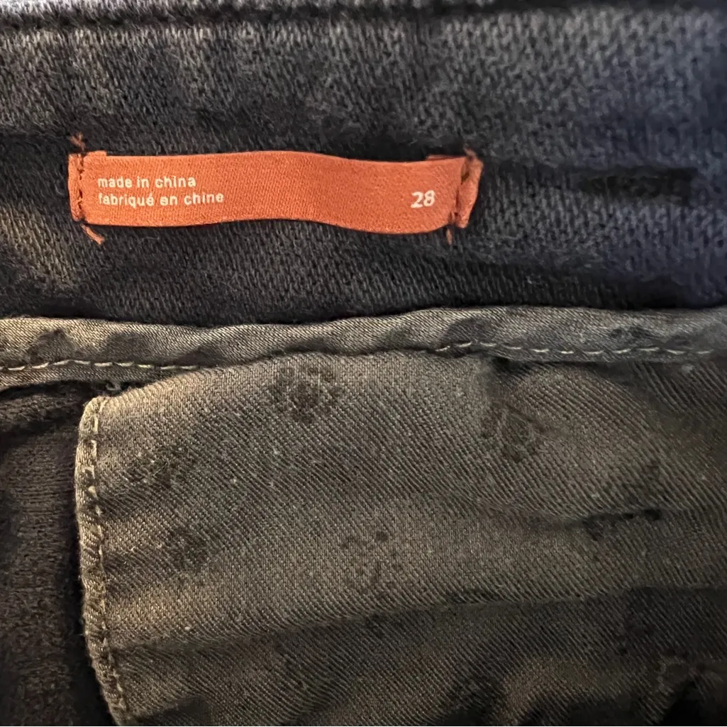 PILCRO THE LETTERPRESS  Wide Leg Blue Pants  Exposed Buttons Women’s Size 28 - Image 6