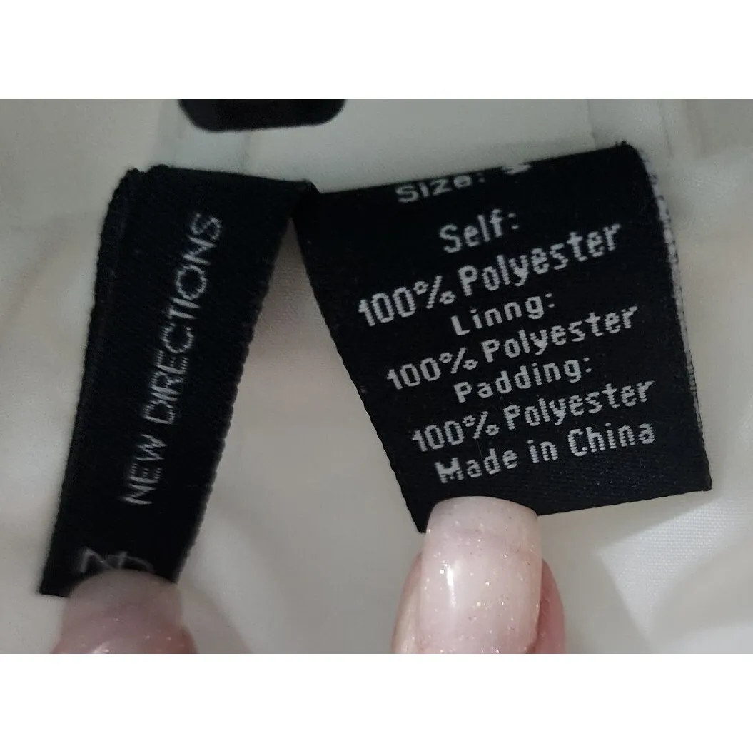 New Directions Quilted Vest Sleeveless Padded Lightweight‎ Pockets S - Image 3