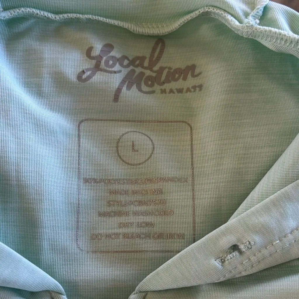 5 for $25 Local Motion zip up hoodie jacket upf 50 sun protection hawaii Blue Size L - Image 6