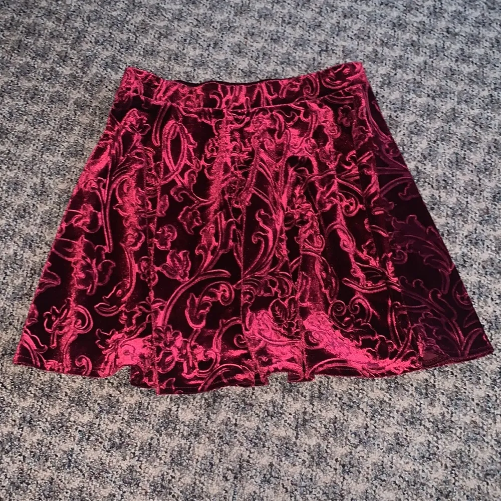 Forever 21 Red Velvet skirt - Image 2