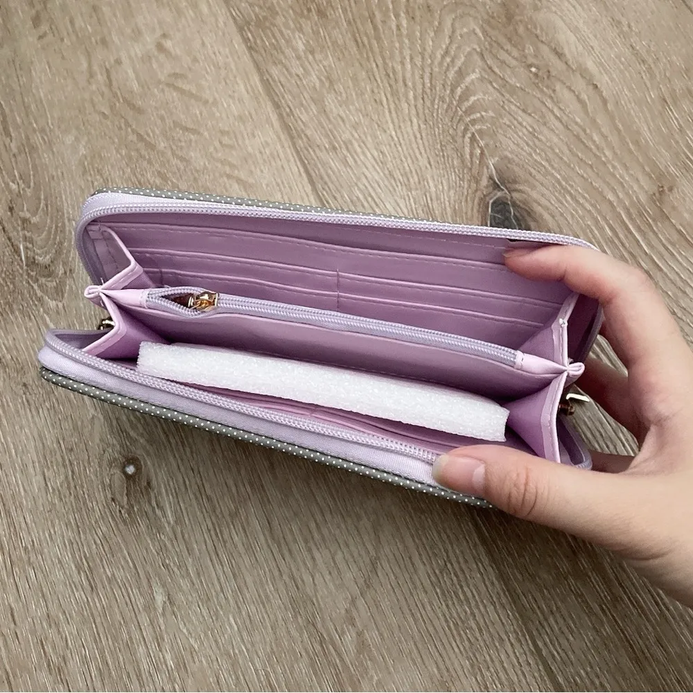 Kuromi Sanrio purple cute pastel long wallet - Image 2