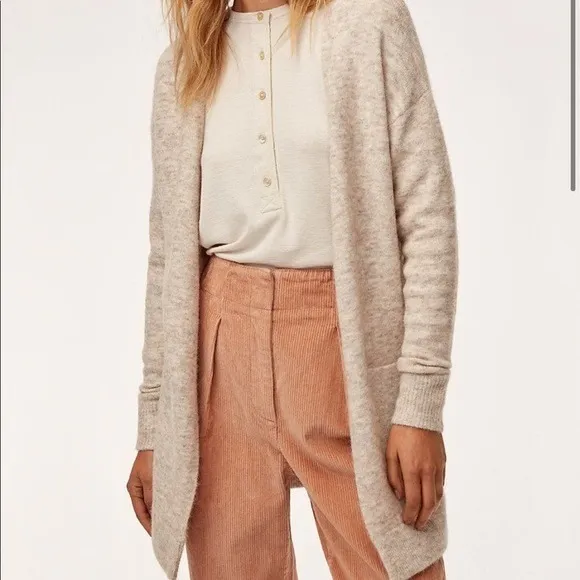 Wilfred‎ Free Aritzia Aronson Open Front Sweater Cardigan Wool Alpaca XXS - Image 17