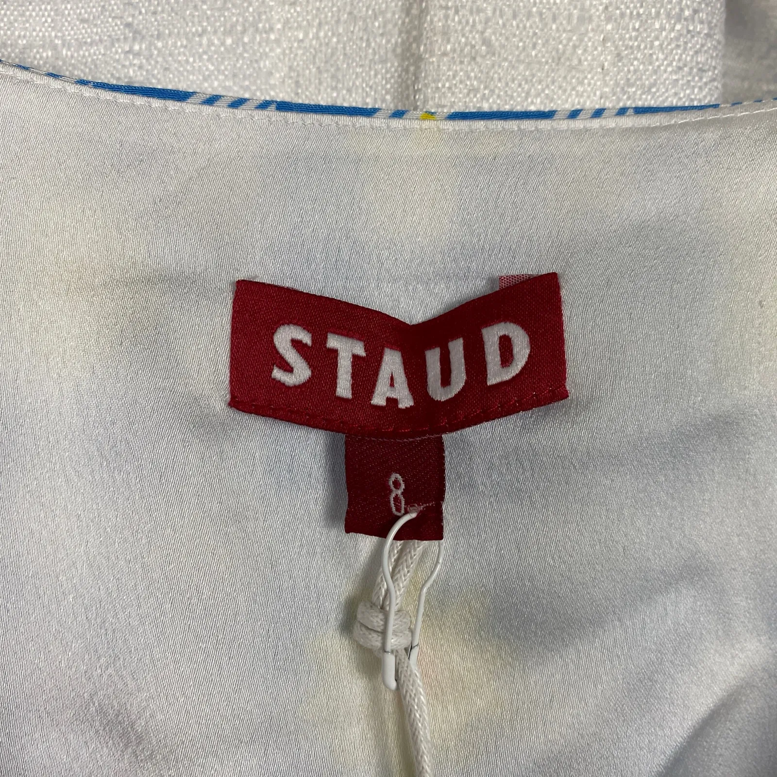 Staud Blue Gingham Daisy Milla Mini Dress Sz.8 NWT - Image 7